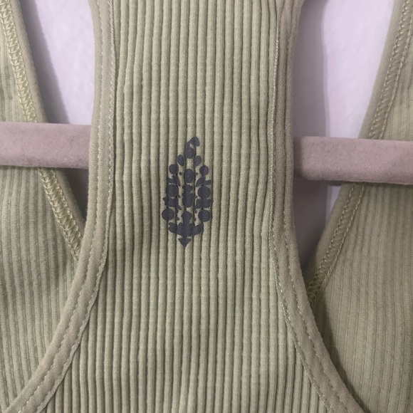 FP Movement Light Green Ribbed Sports Bra - Picture 3 of 4